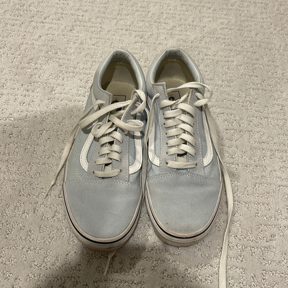Vans baby blue suede